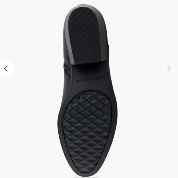 AEROSOLES Black Leather Ankle Booties - Picture 8 of 9